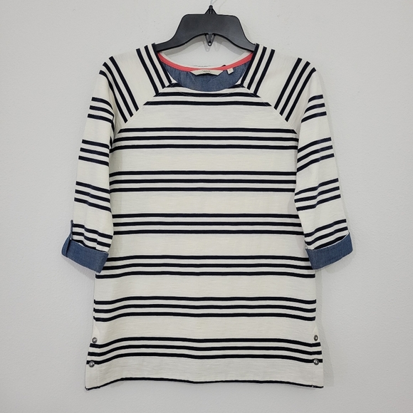 next Tops - Next Striped Tab Sleeve Tunic Top Women's 8